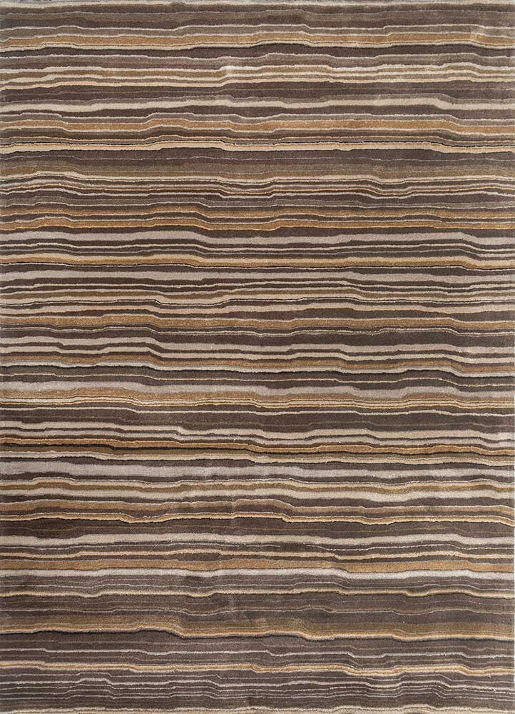 Hand-Tufted Black Coffee Mushroom Area Rug