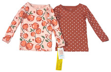 Just One You by Carter's - Baby Girls Peaches  Polka Dots 4-Pc Pajama Set - 12M