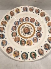 Presidents Of The United States Collector Plate 10 '+Vintage-Lyndon B. Johnson