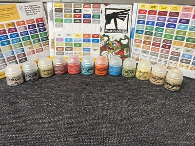 Citadel Colour Dry Paint Set Games Workshop Warhammer Farben 12 x 12ml Set #5