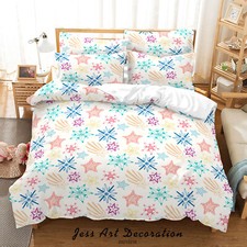 3D Meteor Star Pattern Quilt Cover Set Duvet Cover Bedding Pillowcases
