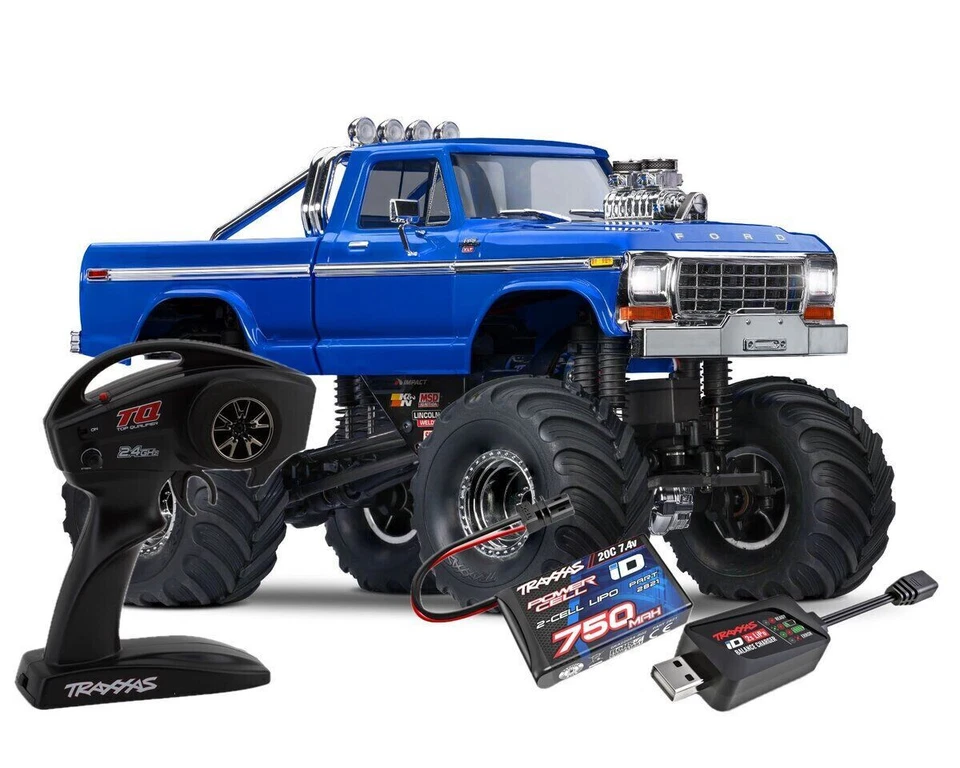 Traxxas TRX 98044 1 Blue Ford F150 4x4 Monster Truck 1:18 TRX-4MT New - Image 2 of 4