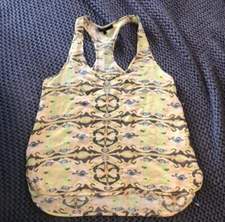 Tibi Silk Racer Back Tank top