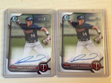 (2x) 2022 Bowman Chrome Danny De Andrade Autograph Twins FY Auto