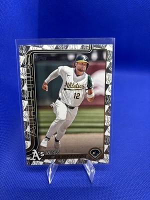 Max Schuemann 2025 Topps Spring Training Parallel #305 Oakland A's