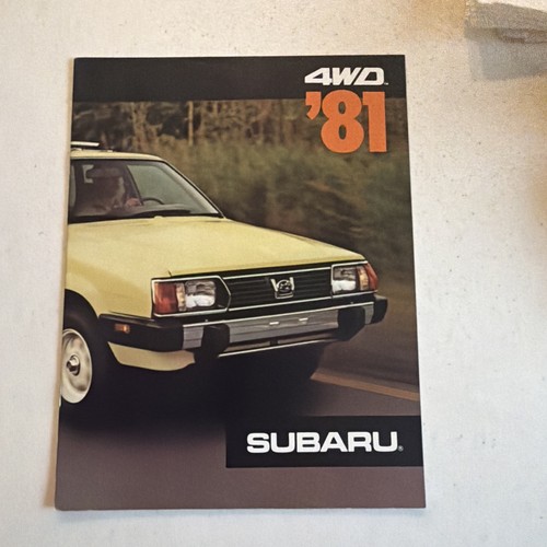 1981 Subaru 4WD Original Sales Brochure Brat Hatchback Sedan Station Wagon