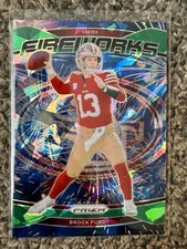 2024 Panini Prizm - Fireworks Brock Purdy #2 Green Ice Prizm San Francisco 49ers
