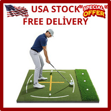 Golf Mat with Dual Turf | Golf Hitting Mat wi...
