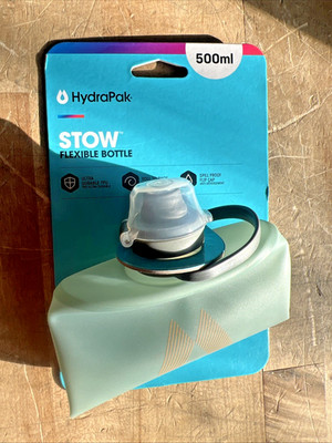 Hydrapak Stow Flexible Bottle 500ml Capacity Spill Proof Adventure Bottle NEW