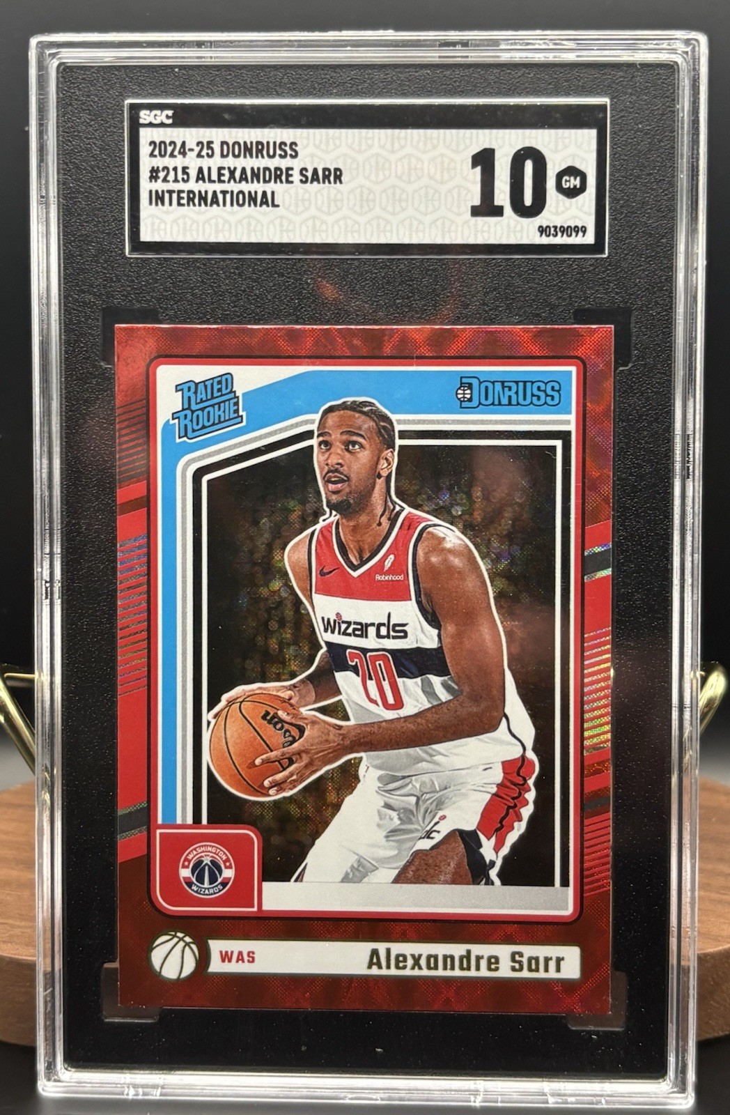 Panini Donruss 2024-25 Rated Rookie Sarr International #215 SGC 10