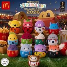McDonalds Happy Meal Toys FIFA Squishmallows 2026