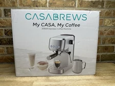 CASABREWS Espresso Machine 20 Bar, Professional Espresso Maker with Milk Frother
