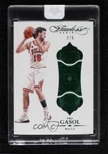 2015-16 Panini Flawless Emerald 2/5 Pau Gasol #59 HOF 3u4