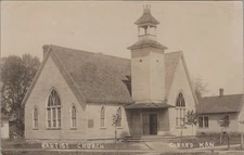 Baptist Church Girard Kansas 1910s RPPC Real Photo Postcard