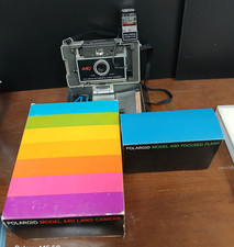 Polaroid Model 440 490 Focused Flash in original boxes. Near Mint as pictured.