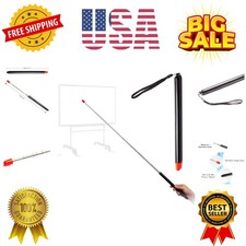 Telescopic Teachers Pointer,Teaching Pointer Stick for Classroom,Metal Hand R...