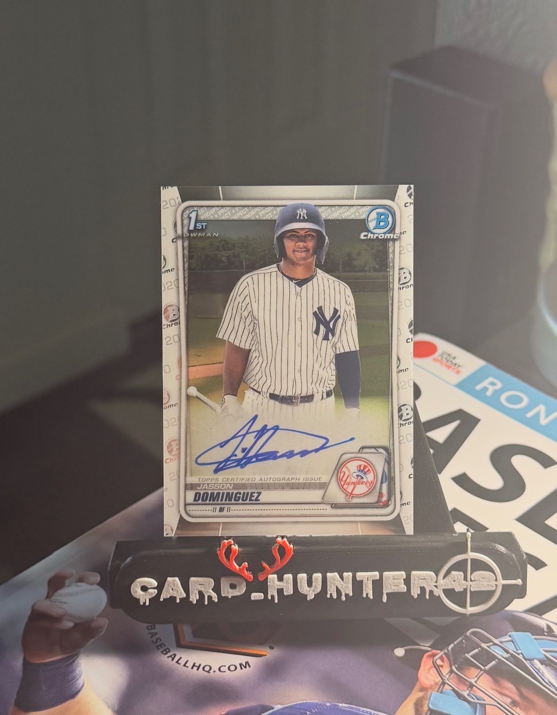 Jasson Dominguez 2020 1st Bowman Chrome Auto #CPA-JDO New York Yankees