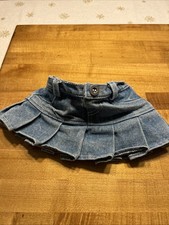 Build A Bear Workshop Denim Skirt With Lower Ruffle