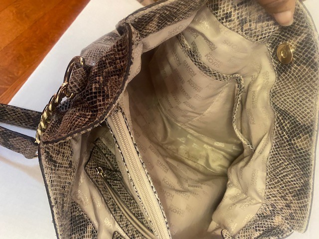 Michael Kors Michael Kors Hamilton Python-Embosse… - image 9