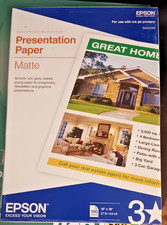 New Epson Ink Jet Presentation Paper Matte 13" x 19" 100 Sheets