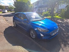 Blue Ford Focus Titanium Diesel 1.5 2021