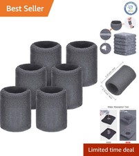 Absorbent Sports Wristbands in Gray - Perfect for Any Athletic Activity