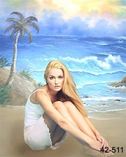 Pro 10'x20' Muslin 100% Airbrush Painted Photo Backdrop Background 42-511