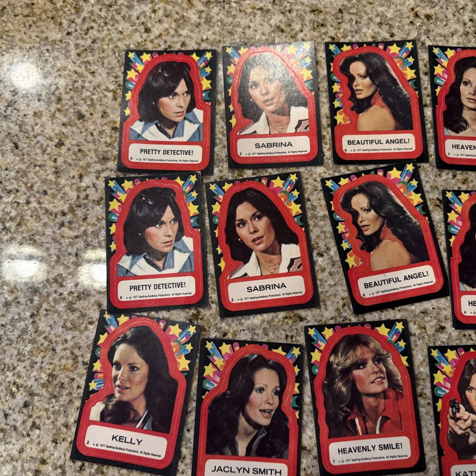 1977 Vintage Spelling Goldberg Productions Charlie’s Angels Sticker Collection  - Image 3 of 4