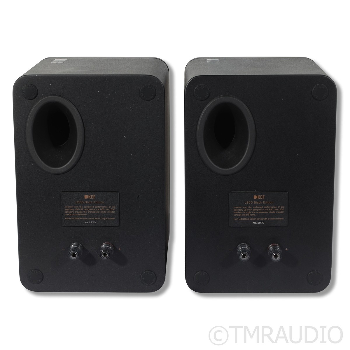 KEF LS50 Black Edition Bookshelf Speaker Pair | eBay