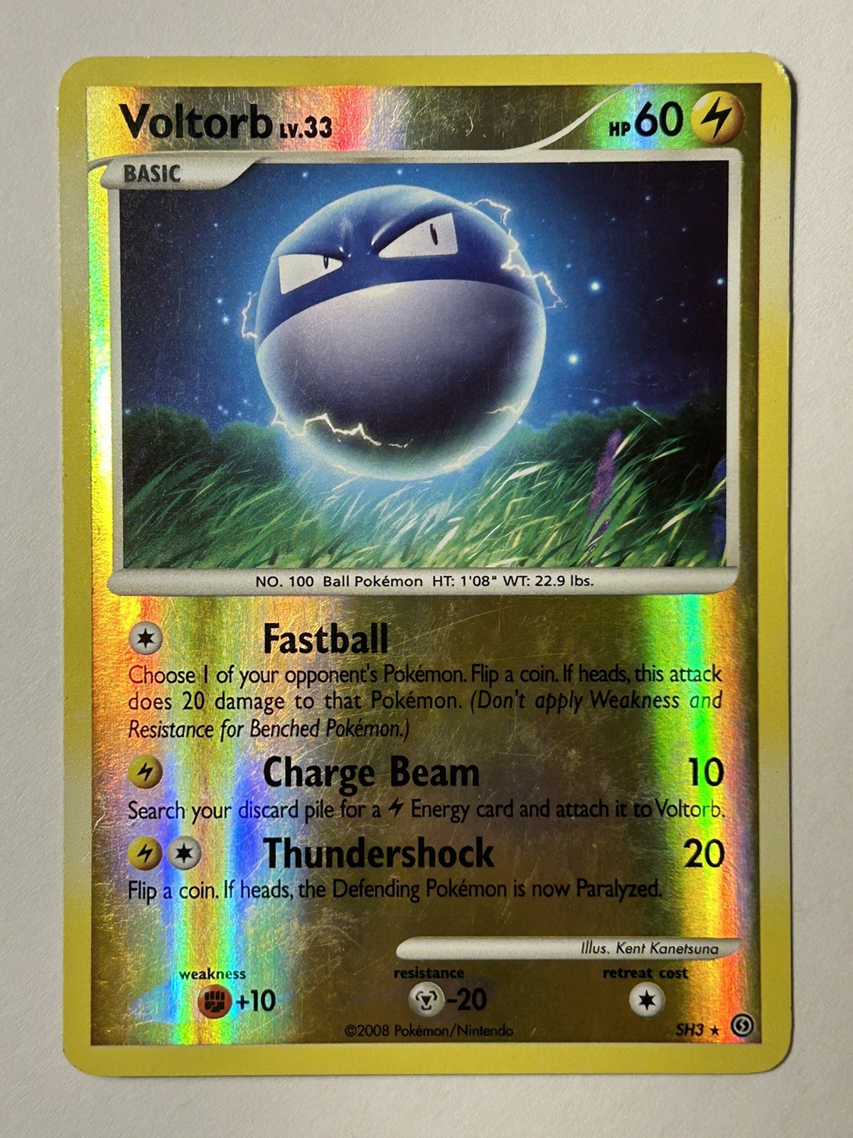  Voltorb (Shiny) LV.33 #SH3 Reverse Holo Rare Stormfront LP