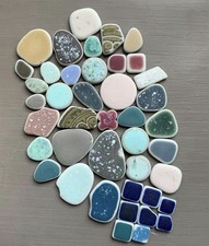 sea glass Colorful tiles from Japan Surf-Tumbled Beach Glass