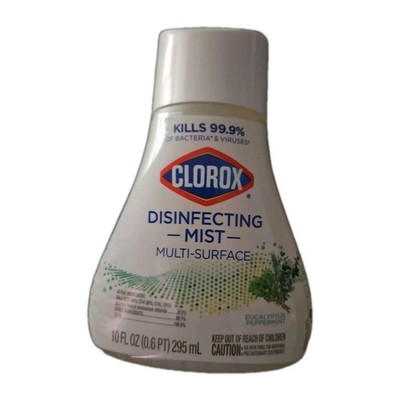  Clorox Disinfecting Mist Multi Surface Spray 10oz. Refill Eucalyptus Peppermint