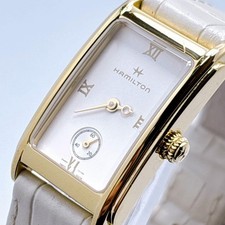 Hamilton H112410 Ardmore Quartz Watch White Dial 18mm Strap Authentic
