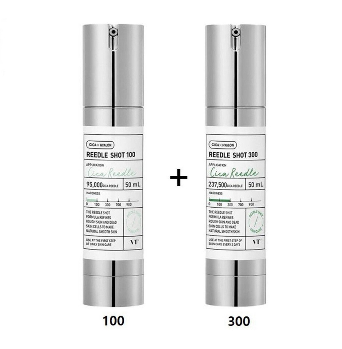 Re:NEEDLE SERUM 2本セット VT Reedle Shot Set (100 & 300) | 50ml Each | Microneedling Serum