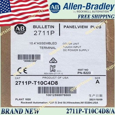 New in Box AB 2711P-T10C4D8/A PanelView Plus 10.4''  Terminal US Stock Free Ship