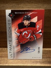 24/25 UD Ultimate Rookies /299 Seamus Casey Auto & Ultimate Emblems Auto Devils