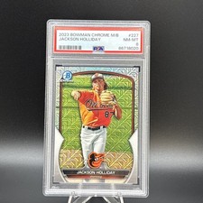 2023 Bowman Chrome Prospect Jackson Holliday Mega Box PSA 8 Orioles