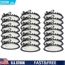 20Pack 200W UFO Led High Bay Light Industrial Commercial Warehouse Factory Light