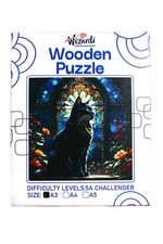 Black Cat - Jigsaw Wooden Puzzle by Wizardi F07N9-14