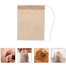 100 Pcs Filter Bag Disposable Tea Bags for Loose Strainer Holder 0.04 per strip