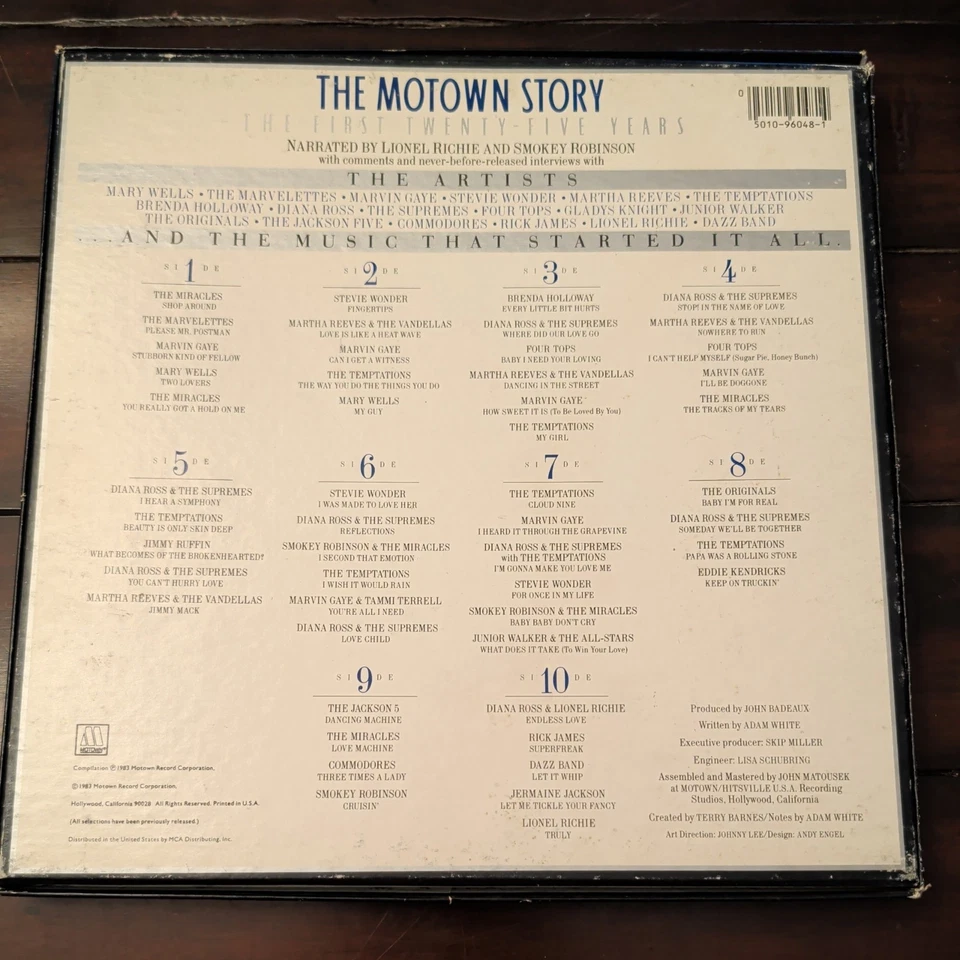 The Motown Story The First Twenty-Five Years 5 LP Box Set 6048ML5 Inner Insert - Image 2 of 4
