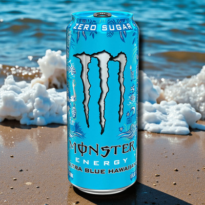 Monster Energy Ultra Blue Hawaiian 6 x  0,473 L   Zero Sugar USA Import
