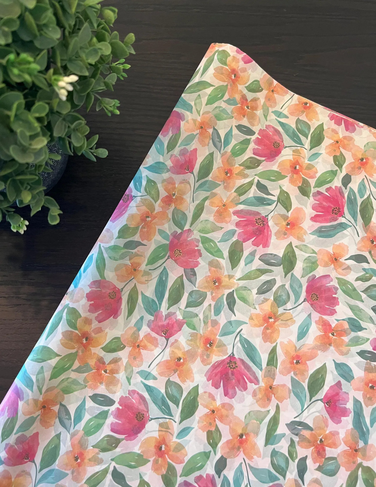 FULL BLOOM Design Tissue Paper Sheets Choose Size & Package Amount