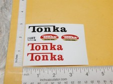 Tonka 1968-69 Car Carrier Truck/Trailer Replacement Sticker Set TK-339