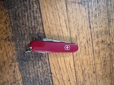 Vintage Victorinox Pioneer Red Alox Old Cross Swiss Army Knife Rostfrei Z27
