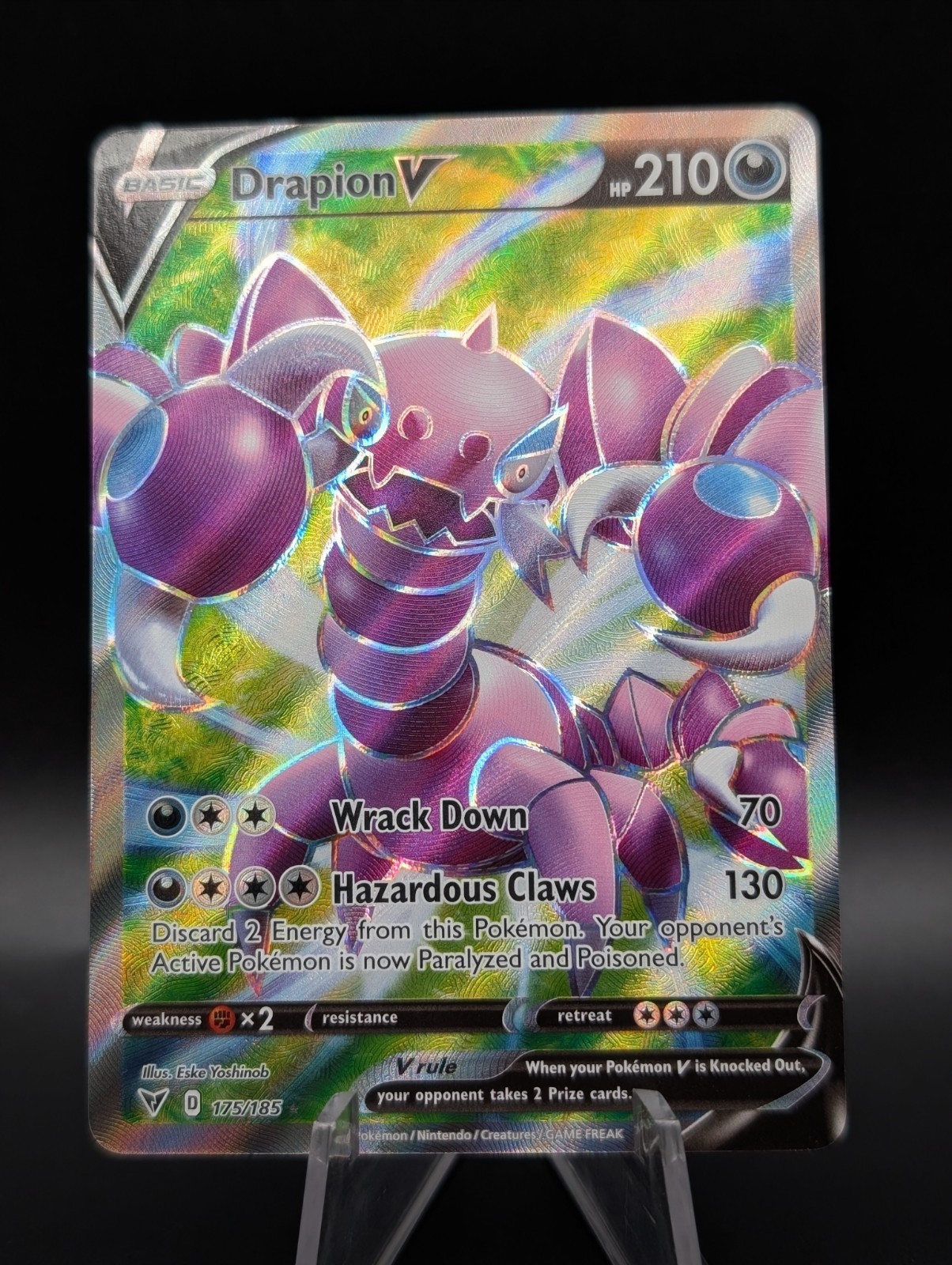 Drapion V (Full Art) 175/185 Swsh04: Vivid Voltage Holo
