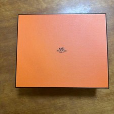 Hermes Orange Box Evelyn TPM Paper Square NEW with Ribbon