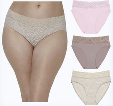 MAIDENFORM Perfect Fit Stretches To You 3 Pk High Leg Panty Womens Sz S M XL 2XL