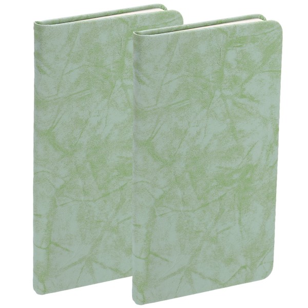 Notizbuch 18X10Cm A6 2 StüCk 80 Blatt 80 G/M² Kunstleder-image