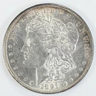 1891-CC Morgan Dollar AU details Silver $1 Carson City Mint